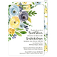 Yellow and Blue Corner Flowers Invitations Image 5 of 7